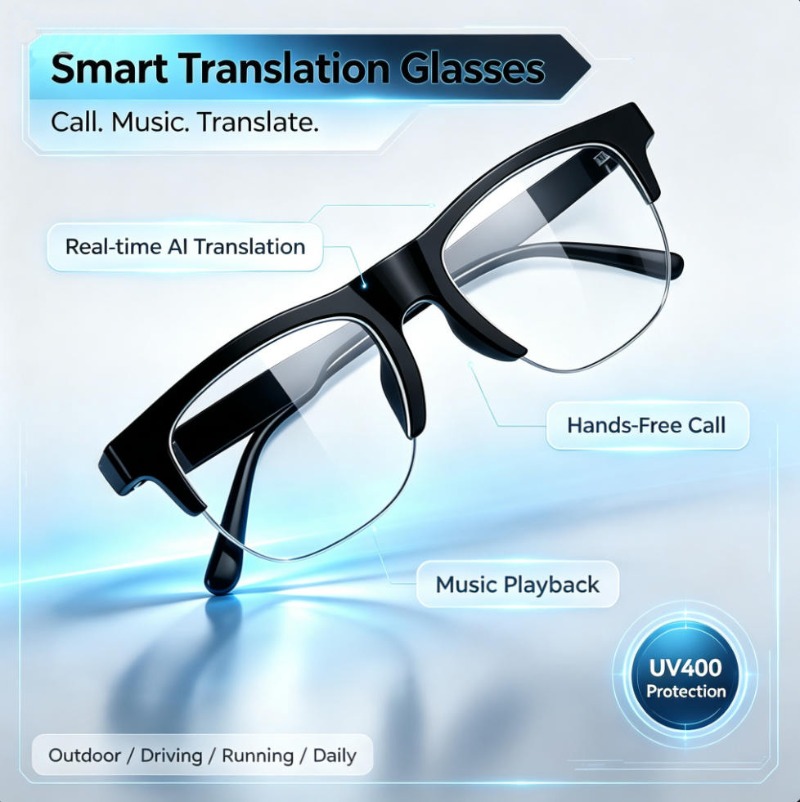 Audio Music Ai - Smart Translation Glasses Real‑time AI Translation