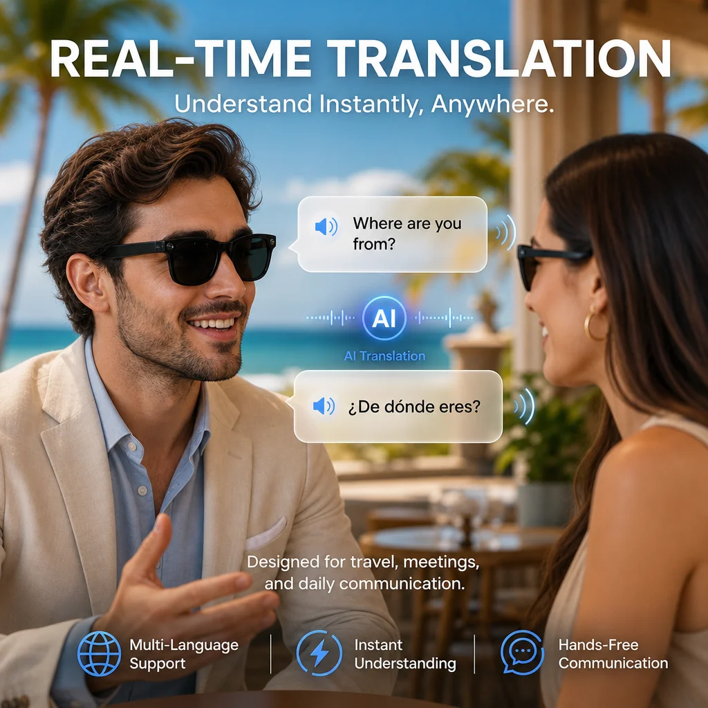 2026 New AI camera glasses 8MP - Audio Music Ai review and price