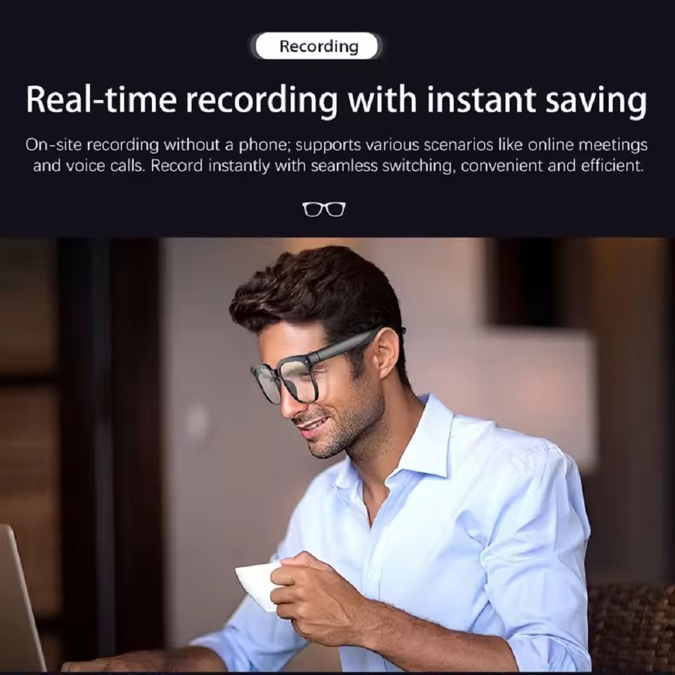 M02S AI Smart Glasses 8MP Came - Audio Music Ai review and price