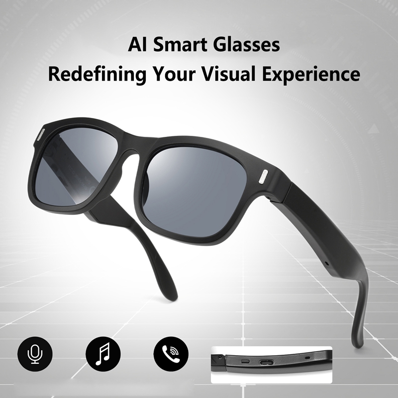 AI Intelligent Sunglasses Blue - Audio Music Ai review and price