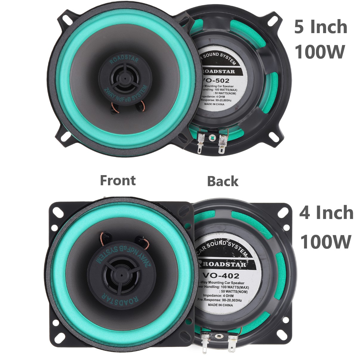4 Inch / 5 Inch 100W Car HiFi  - Audio Universal Music review and price