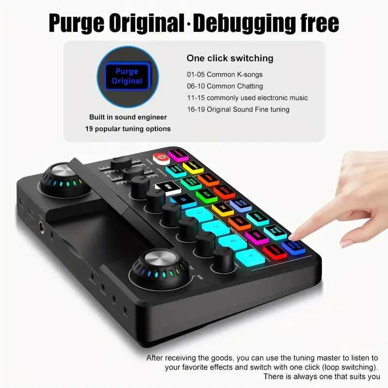 Audio Mixer, Live Sound Card w - Audio Music Changer review and price