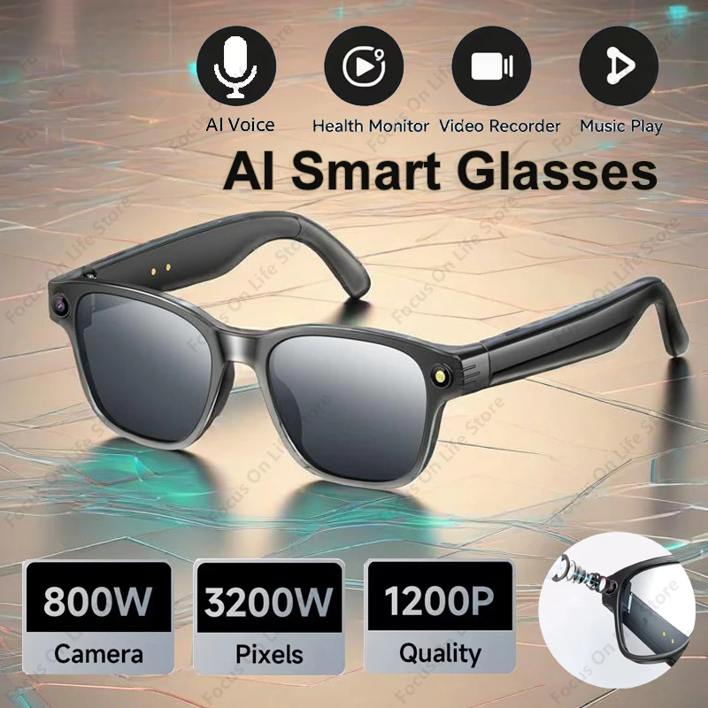 AI Smart Glasses 8 Million Cam - Audio Music Ai review and price