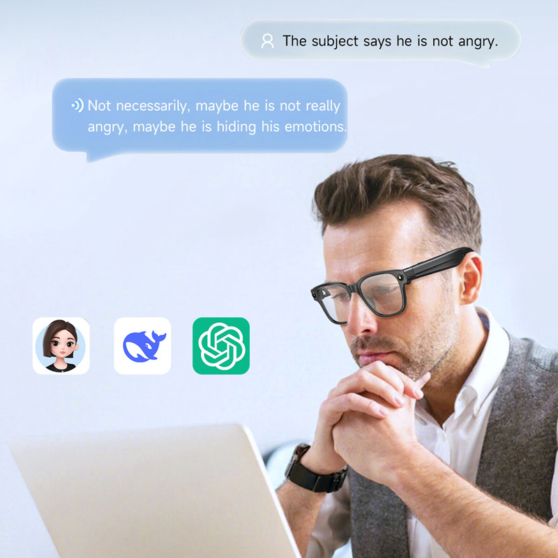 AI Smart Glasses 8 Million Cam - Audio Music Ai review and price
