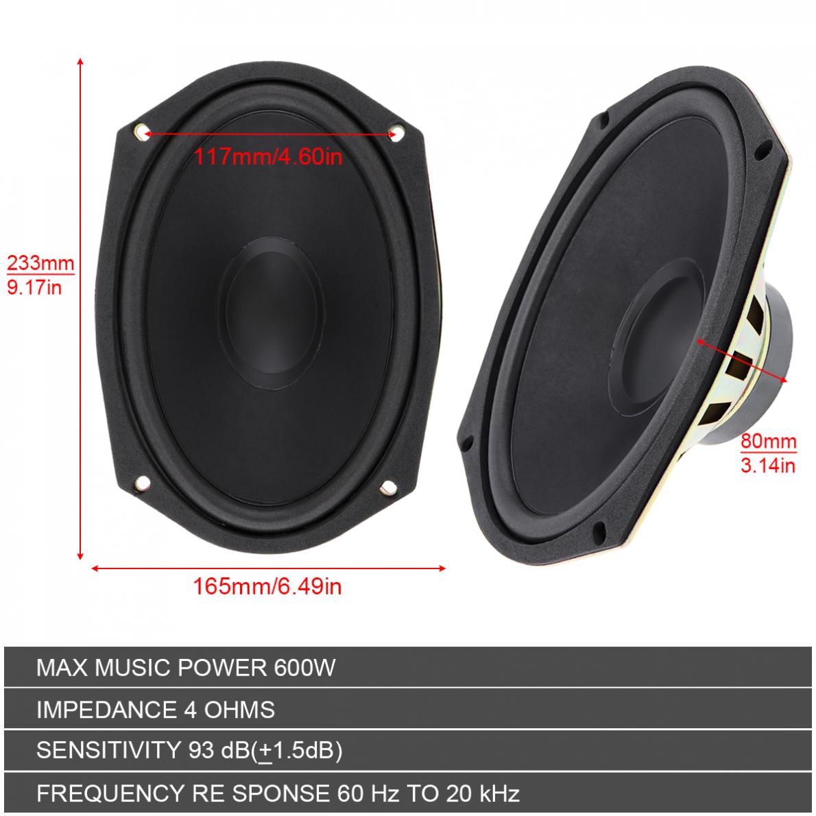 1 / 2 Piece 6x9 Inch 600W Univ - Audio Universal Music review and price